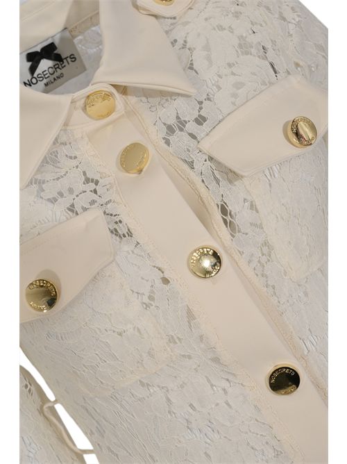 Giacca Sahariana in pizzo Latte NO SECRETS | 261NS209LATTE